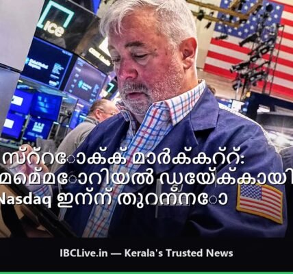 S&P 500, Nasdaq സൂചികകളുടെ പ്രകടനം കാണിക്കുന്ന ഒരു ഗ്രാഫ്