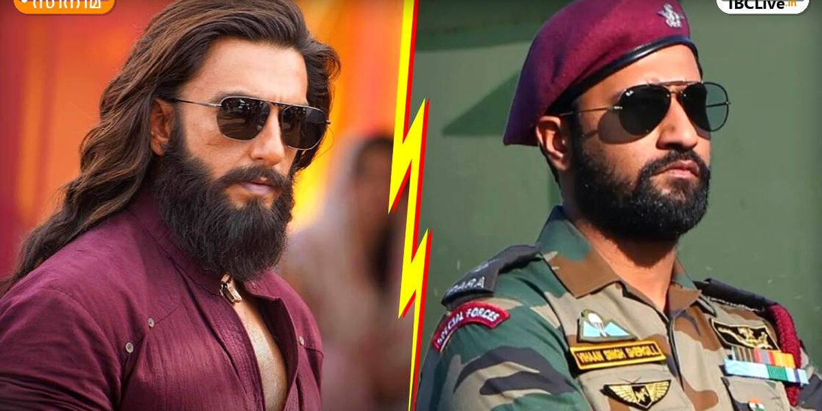 ധുരന്ധർ 2, ഊരി സിനിമകളുടെ പോസ്റ്ററുകൾ, റൺവീർ സിംഗും വിക്കി കൗശലും