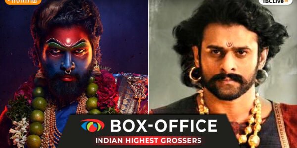 ഒരു വലിയ സ്ക്രീനിൽ ഒരു സൂപ്പർഹിറ്റ് സിനിമയുടെ പോസ്റ്റർ കാണിക്കുന്നു. പ്രേക്ഷകർ ആവേശത്തോടെ കയ്യടിക്കുന്നു.