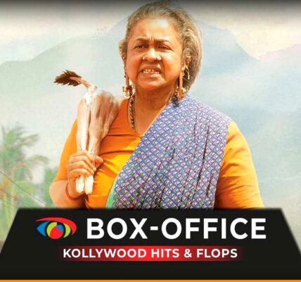 തിയേറ്ററിലേക്ക് ആളുകൾ കൂട്ടമായി കയറുന്നതിന്റെ ചിത്രം, തമിഴ് സിനിമയുടെ ബോക്സ് ഓഫീസ് പ്രകടനം കാണിക്കുന്നു.