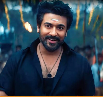 സൂര്യയും ആർജെ ബാലാജിയും പ്രധാന വേഷങ്ങളിൽ അഭിനയിച്ച 'കറുപ്പ്' എന്ന ചിത്രത്തിന്റെ പോസ്റ്റർ