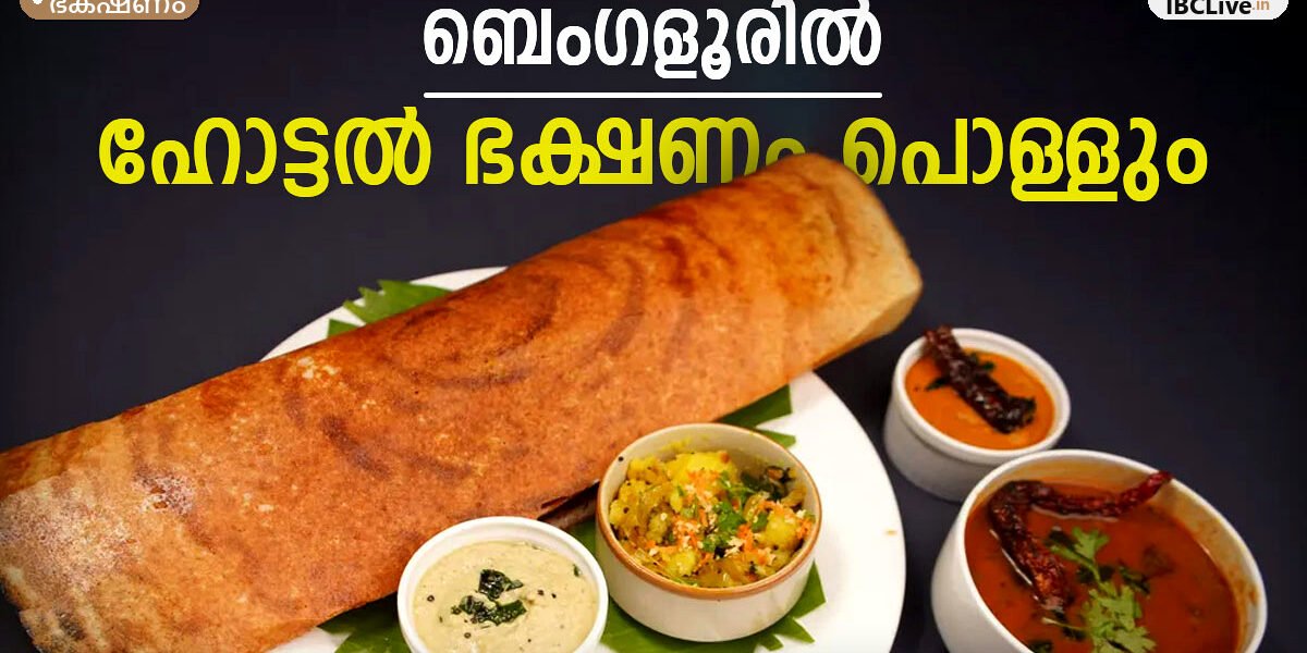 മേശപ്പുറത്ത് ചിക്കൻ ബിരിയാണിയും മസാല ദോശയും ഇഡ്ഡലിയും നിരത്തിവെച്ചിരിക്കുന്നു