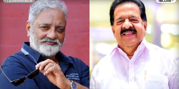 രമേശ് ചെന്നിത്തലയും ജോയ് മാത്യുവും
